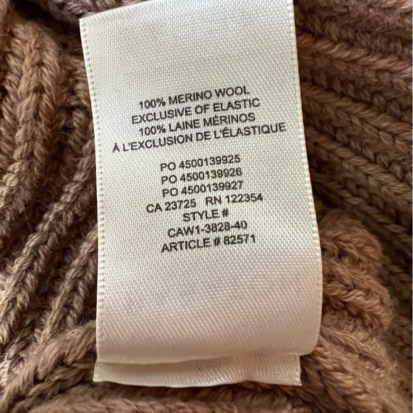 Aritzia Babaton Guell Slouchy Crop Turtleneck Sweater in Golden Camel Wool - XS - Picture 11 of 11